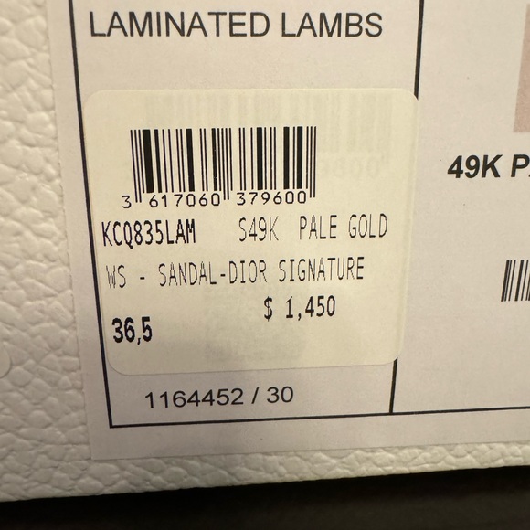 Dior gold sandals - Picture 10 of 10